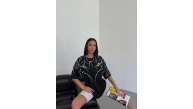 Kadın Yıldırım şimşek Baskılı T-Shirt Kısa Kol Bisiklet Yaka Oversize Tişört - Siyah Kadın Yıldırım şimşek Baskılı T-Shirt Kısa Kol Bisiklet Yaka Oversize Tişört - Siyah