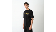 Erkek Baskılı T-Shirt Kısa Kol Bisiklet Yaka Regular Fit Rahat Kalıp Günlük Tişört - Siyah Erkek Baskılı T-Shirt Kısa Kol Bisiklet Yaka Regular Fit Rahat Kalıp Günlük Tişört - Siyah