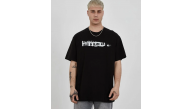 Erkek Kısa Kol Yazlık Tişört Bisiklet Yaka Baskılı Oversize T-Shirt - Siyah Erkek Kısa Kol Yazlık Tişört Bisiklet Yaka Baskılı Oversize T-Shirt - Siyah