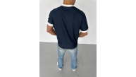 ERKEK Bisiklet Yaka Baskılı Kısa kol Oversize T-Shirt - Siyah ERKEK Bisiklet Yaka Baskılı Kısa kol Oversize T-Shirt - Siyah
