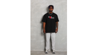 Erkek Kısa Kol Yazlık Tişört Bisiklet Yaka Baskılı Oversize T-Shirt - Siyah Erkek Kısa Kol Yazlık Tişört Bisiklet Yaka Baskılı Oversize T-Shirt - Siyah