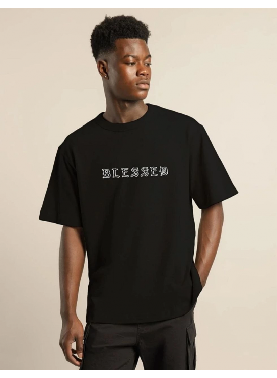 Erkek Baskılı T-Shirt Kısa Kol Bisiklet Yaka Regular Fit Rahat Kalıp Günlük Tişört - Siyah Erkek Baskılı T-Shirt Kısa Kol Bisiklet Yaka Regular Fit Rahat Kalıp Günlük Tişört - Siyah