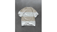 Erkek  Kısa kol  Bisiklet Yaka Parçalı T-Shirt - Bej