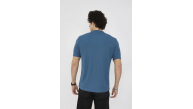 ERKEK Yazlık Tişört Bisiklet Yaka T-Shirt- Turkuaz