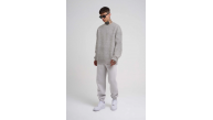 ERKEK Bisikilet Yaka 3 İplik Pamuklu SweatShirt - Gri ERKEK Bisikilet Yaka 3 İplik Pamuklu SweatShirt - Gri
