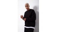 ERKEK Bisikilet Yaka 3 İplik Pamuklu SweatShirt - Siyah ERKEK Bisikilet Yaka 3 İplik Pamuklu SweatShirt - Siyah