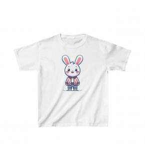Unisex Çocuk Baskılı T-Shirt - Beyaz