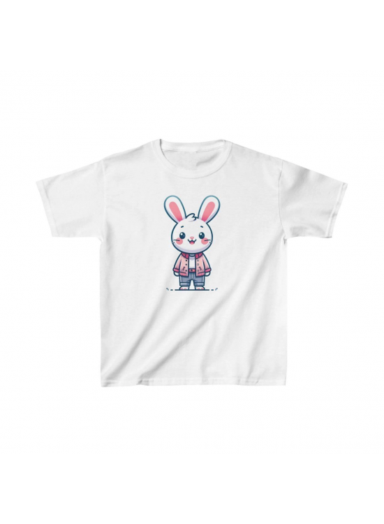 Unisex Çocuk Baskılı T-Shirt - Beyaz Unisex Çocuk Baskılı T-Shirt - Beyaz