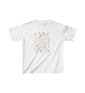 Unisex Çocuk Baskılı T-Shirt - Beyaz