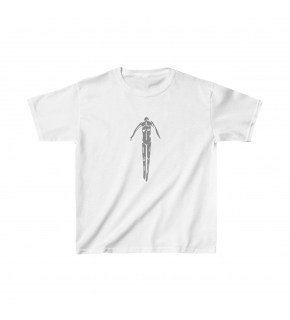 Unisex Çocuk Baskılı T-Shirt - Beyaz