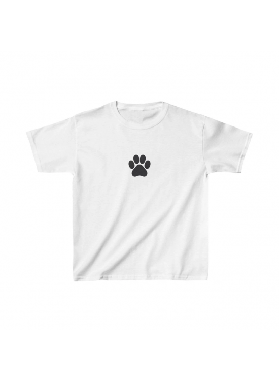 Unisex Çocuk Baskılı T-Shirt - Beyaz Unisex Çocuk Baskılı T-Shirt - Beyaz