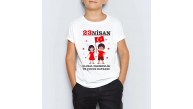 Unisex Çocuk Baskılı T-Shirt - Beyaz Unisex Çocuk Baskılı T-Shirt - Beyaz
