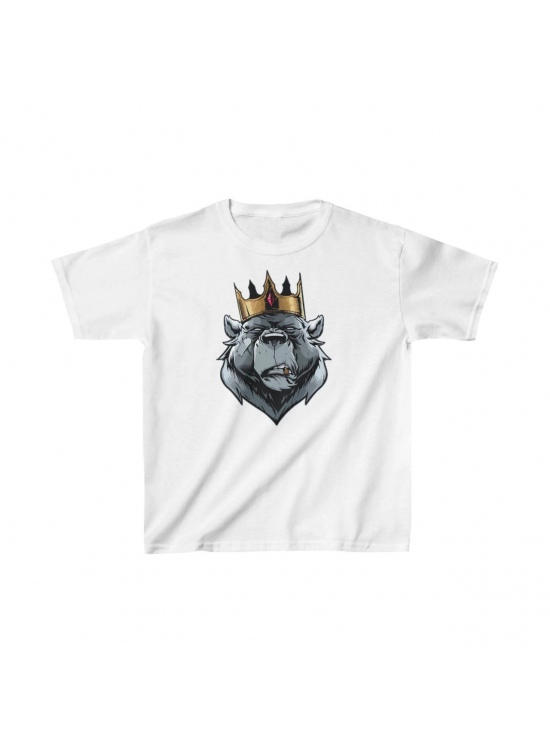 Unisex Çocuk Baskılı T-Shirt - Beyaz Unisex Çocuk Baskılı T-Shirt - Beyaz