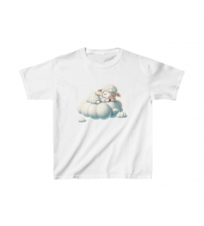 Unisex Çocuk Baskılı T-Shirt - Beyaz