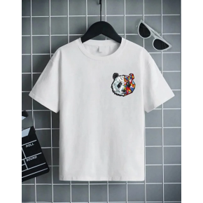 Unisex Çocuk Baskılı T-Shirt - Beyaz