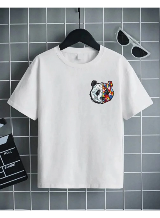 Unisex Çocuk Baskılı T-Shirt - Beyaz Unisex Çocuk Baskılı T-Shirt - Beyaz