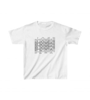 Unisex Çocuk Baskılı T-Shirt - Beyaz