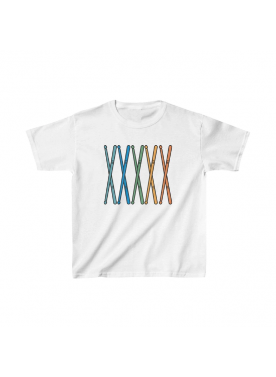 Unisex Çocuk Baskılı T-Shirt - Beyaz Unisex Çocuk Baskılı T-Shirt - Beyaz