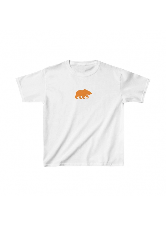 Unisex Çocuk Baskılı T-Shirt - Beyaz