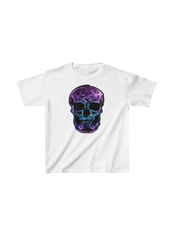 Unisex Çocuk Baskılı T-Shirt - Beyaz Unisex Çocuk Baskılı T-Shirt - Beyaz