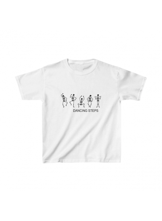 Unisex Çocuk Baskılı T-Shirt - Beyaz Unisex Çocuk Baskılı T-Shirt - Beyaz