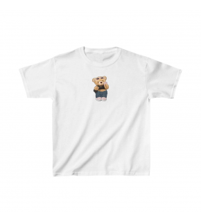 Unisex Çocuk Baskılı T-Shirt - Beyaz