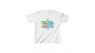 Unisex Çocuk Baskılı T-Shirt - Beyaz