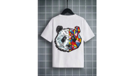 Unisex Çocuk Baskılı T-Shirt - Beyaz Unisex Çocuk Baskılı T-Shirt - Beyaz