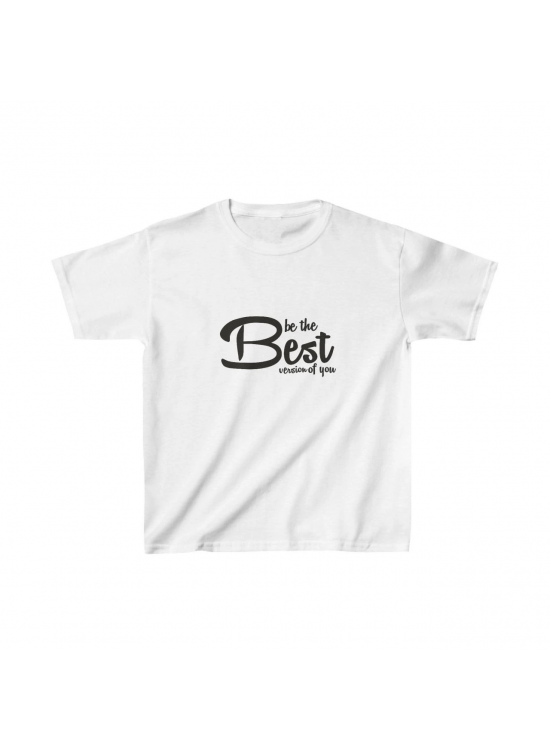 Unisex Çocuk Baskılı T-Shirt - Beyaz Unisex Çocuk Baskılı T-Shirt - Beyaz