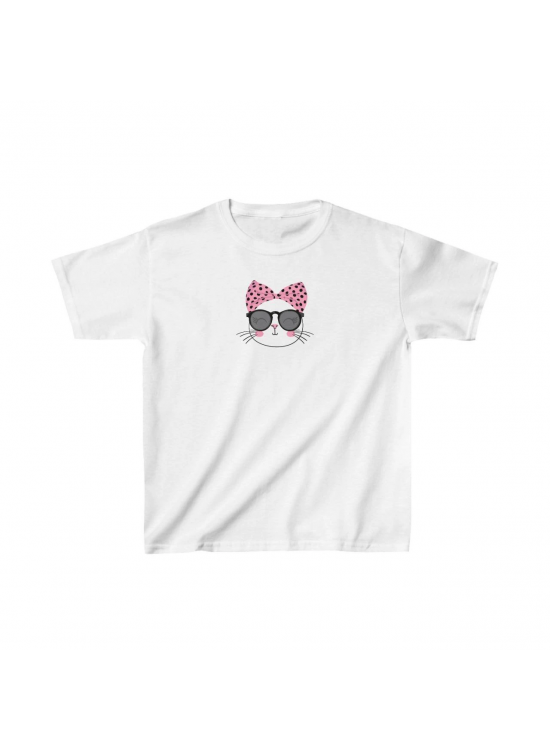 Unisex Çocuk Baskılı T-Shirt - Beyaz Unisex Çocuk Baskılı T-Shirt - Beyaz