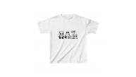 Unisex Çocuk Baskılı T-Shirt - Beyaz
