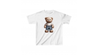 Unisex Çocuk Baskılı T-Shirt - Beyaz