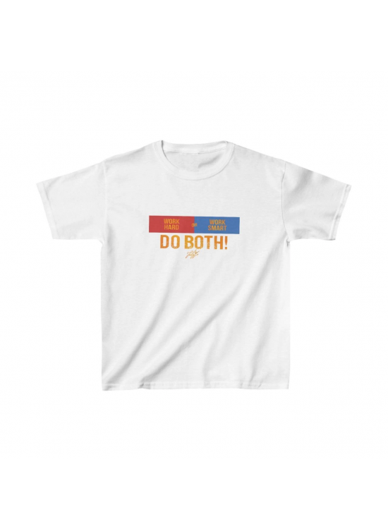 Unisex Çocuk Baskılı T-Shirt - Beyaz Unisex Çocuk Baskılı T-Shirt - Beyaz