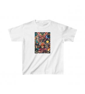 Unisex Çocuk Baskılı T-Shirt - Beyaz