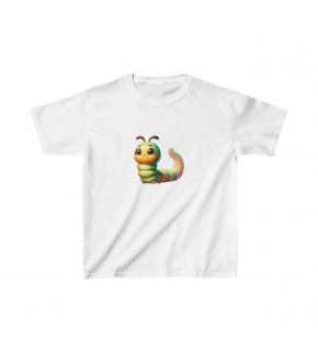 Unisex Çocuk Baskılı T-Shirt - Beyaz