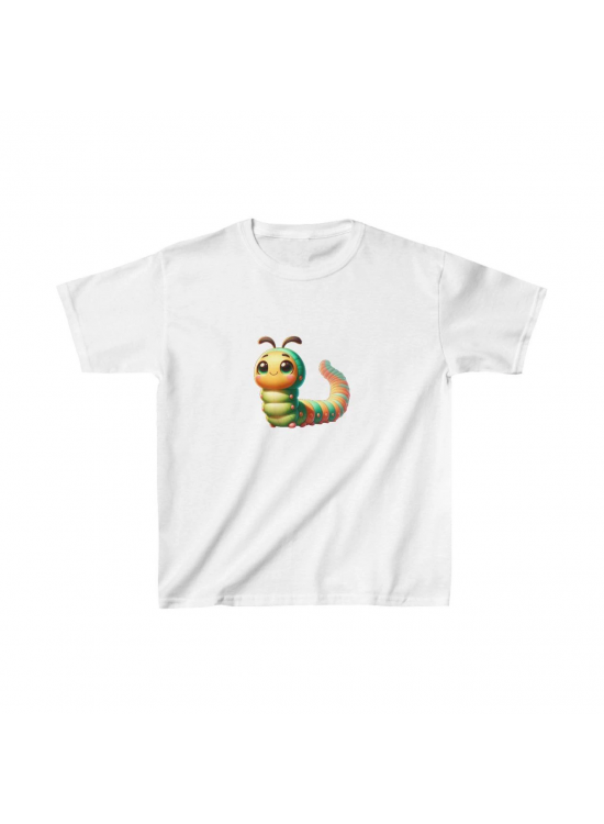Unisex Çocuk Baskılı T-Shirt - Beyaz