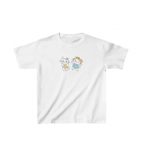 Unisex Çocuk Baskılı T-Shirt - Beyaz