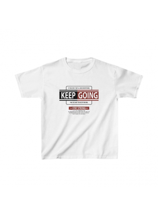 Unisex Çocuk Baskılı T-Shirt - Beyaz Unisex Çocuk Baskılı T-Shirt - Beyaz