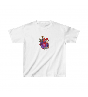 Unisex Çocuk Baskılı T-Shirt - Beyaz