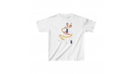 Unisex Çocuk Baskılı T-Shirt - Beyaz