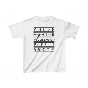 Unisex Çocuk Baskılı T-Shirt - Beyaz