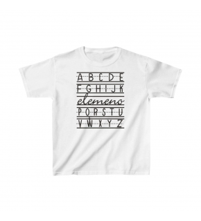 Unisex Çocuk Baskılı T-Shirt - Beyaz