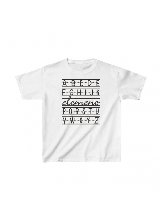 Unisex Çocuk Baskılı T-Shirt - Beyaz Unisex Çocuk Baskılı T-Shirt - Beyaz