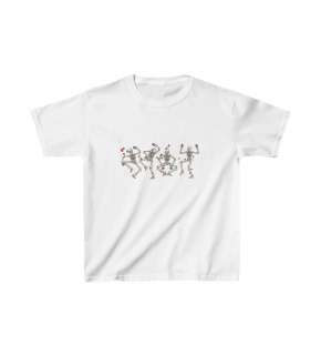Unisex Çocuk Baskılı T-Shirt - Beyaz