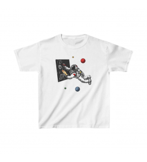 Unisex Çocuk Baskılı T-Shirt - Beyaz