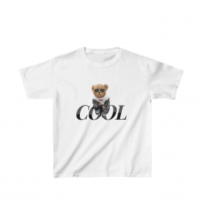 Unisex Çocuk Baskılı T-Shirt - Beyaz