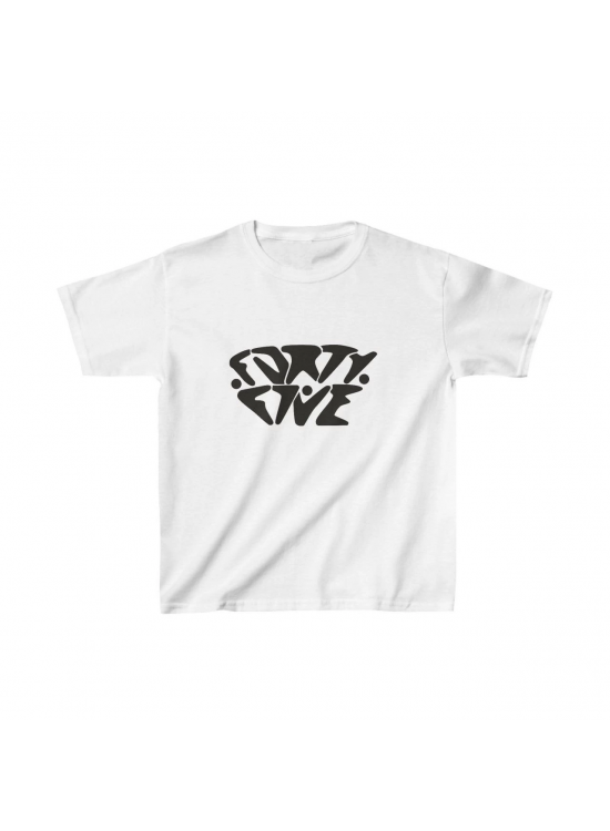 Unisex Çocuk Baskılı T-Shirt - Beyaz Unisex Çocuk Baskılı T-Shirt - Beyaz