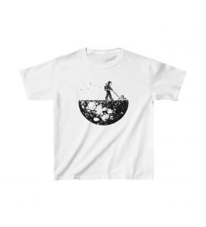 Unisex Çocuk Baskılı T-Shirt - Beyaz