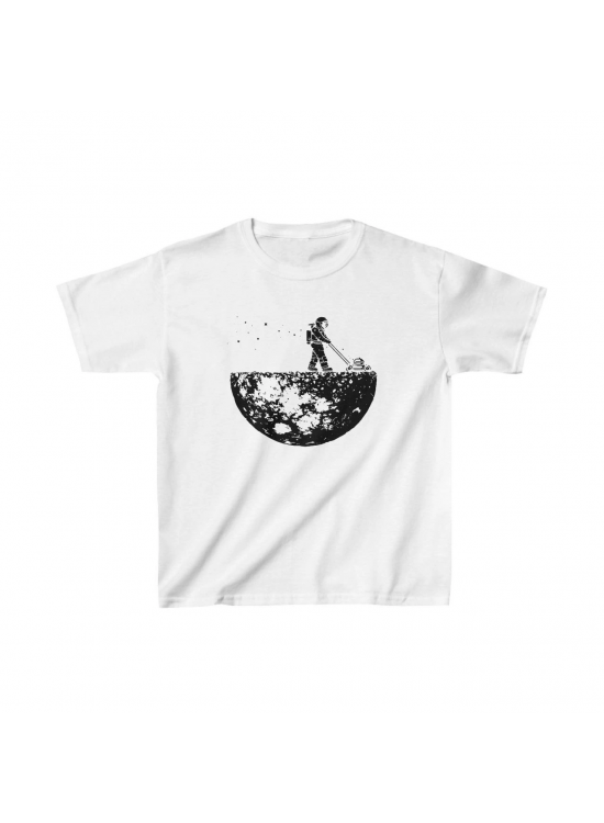 Unisex Çocuk Baskılı T-Shirt - Beyaz Unisex Çocuk Baskılı T-Shirt - Beyaz