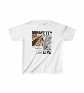 Unisex Çocuk Baskılı T-Shirt - Beyaz